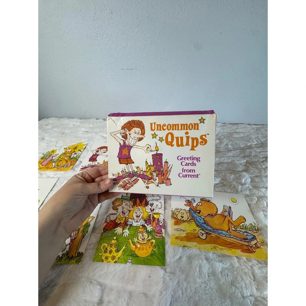 Vintage 1980 Current Inc Uncommon Quips Greeting Cards Set of 8 Kirk Artist